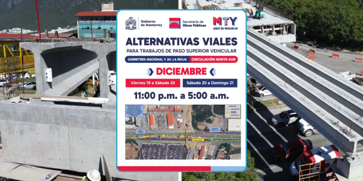 huajuco, monterrey, obras viales, carretera nacional