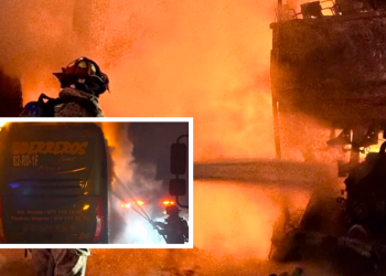 incendio-de-autobuses-Monterrey-colonia-Industrial-daños-materiales-Protección-Civil