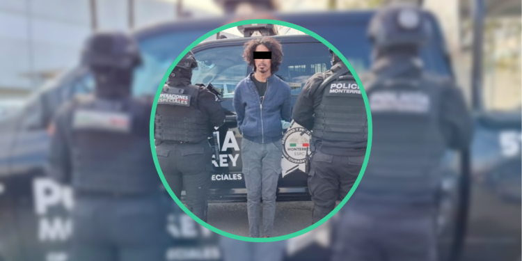 detenido-con-arma-Policía-de-Monterrey-Estrategia-Escudo-seguridad-pública-arma-de-fuego