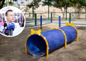 Portada de un parque y de como va colosio contra adrián y crítica la administración de Monterrey.