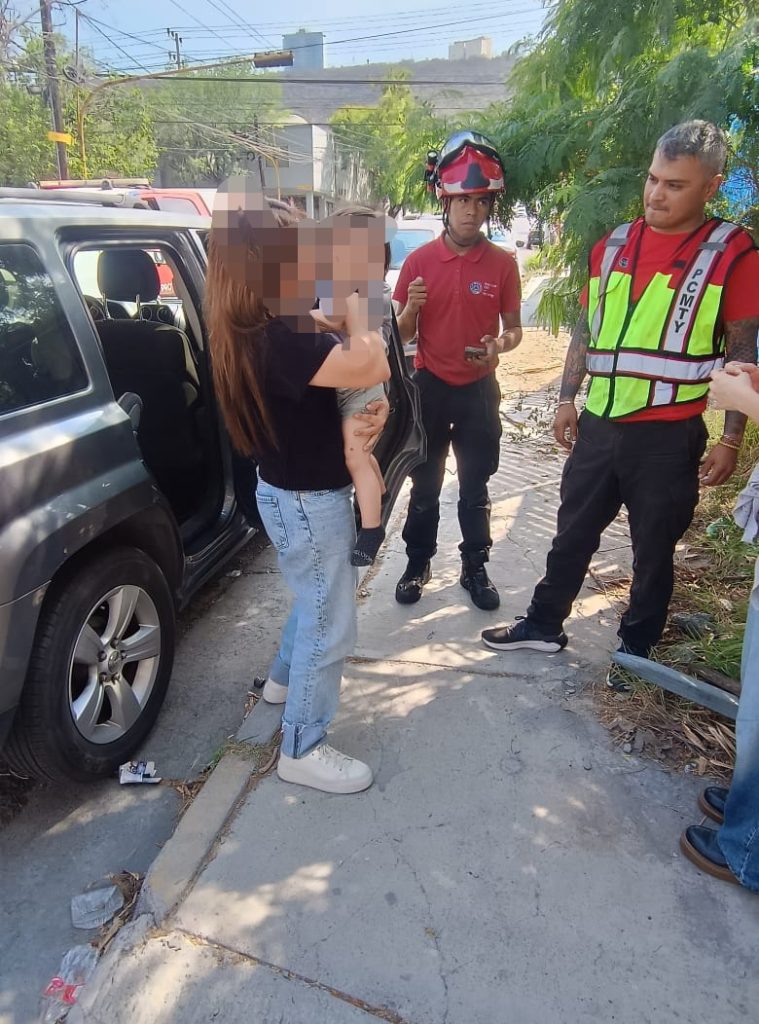 Foto del Rescate de niño en Monterrey