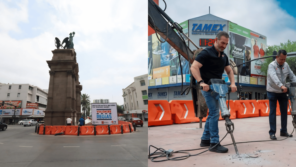 Adecúan vialidad en el Arco de la Independencia, mejora en calidad de vida y reducir tiempos de traslados en Monterrey