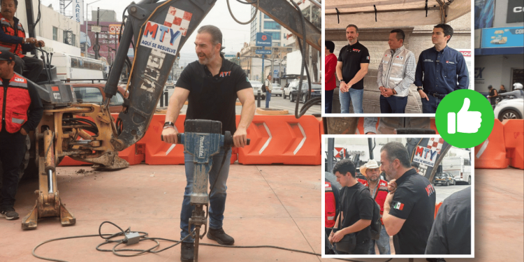 Adecúan vialidad en el Arco de la Independencia para l reducir tiempos de traslados en Monterrey