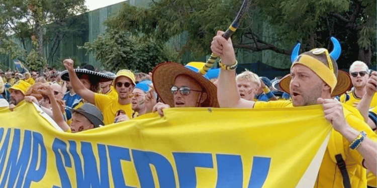 afición de Suecia