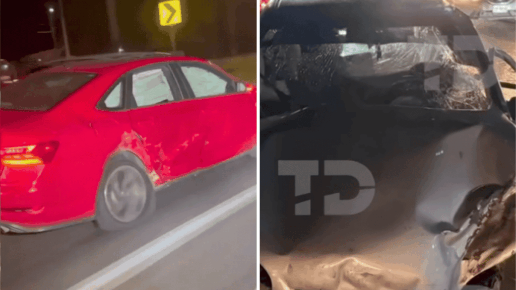 Choque entre Chevy y Jetta