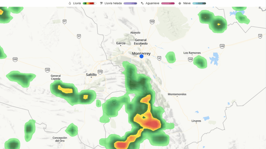 lluvias esta semana destacaran en el clima en Monterrey